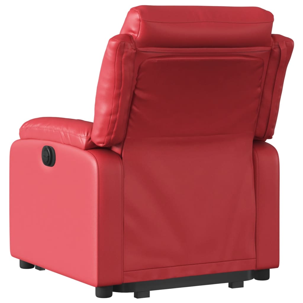 Sta-op-stoel kunstleer rood