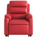 Sta-op-stoel kunstleer rood
