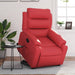 Sta-op-stoel kunstleer rood
