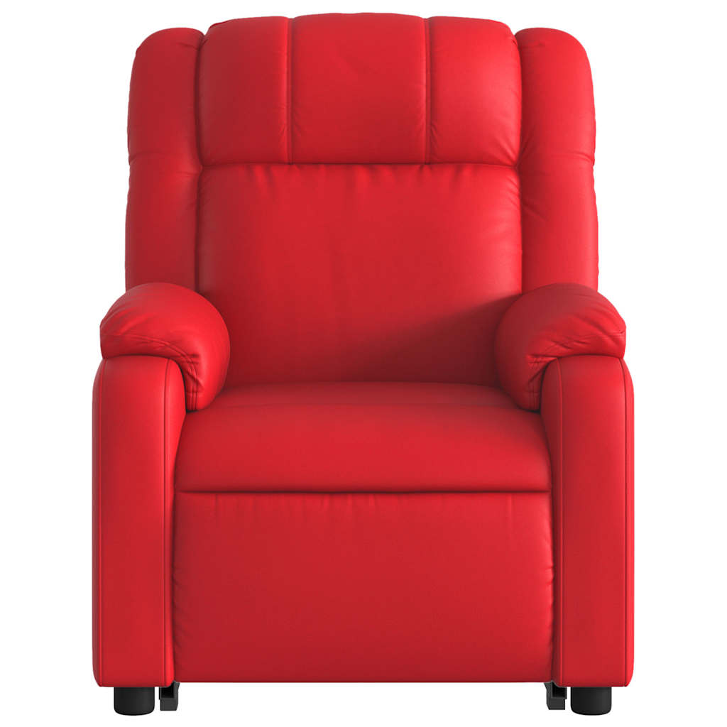 Sta-op-stoel kunstleer rood