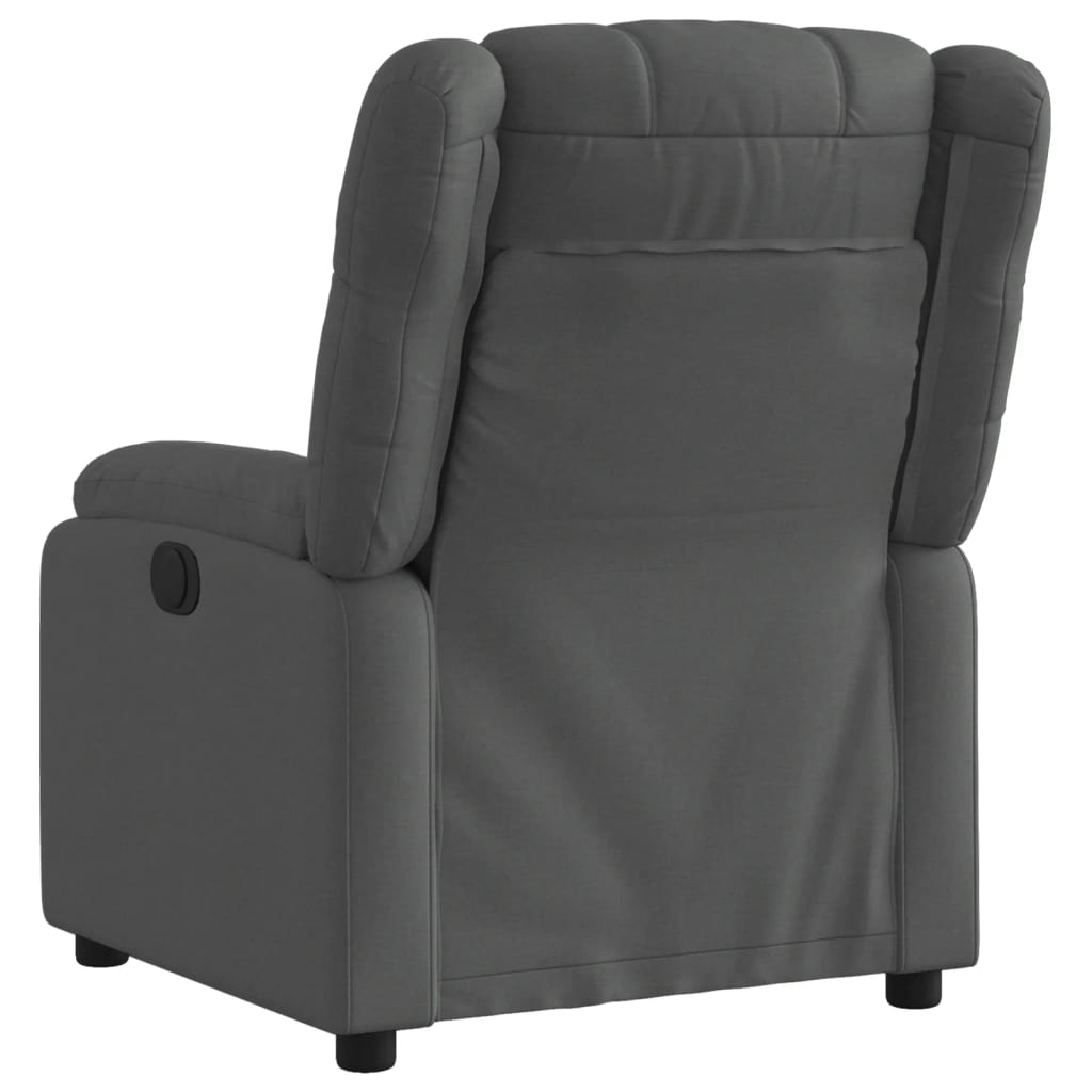 Fauteuil elektrisch verstelbaar stof donkergrijs