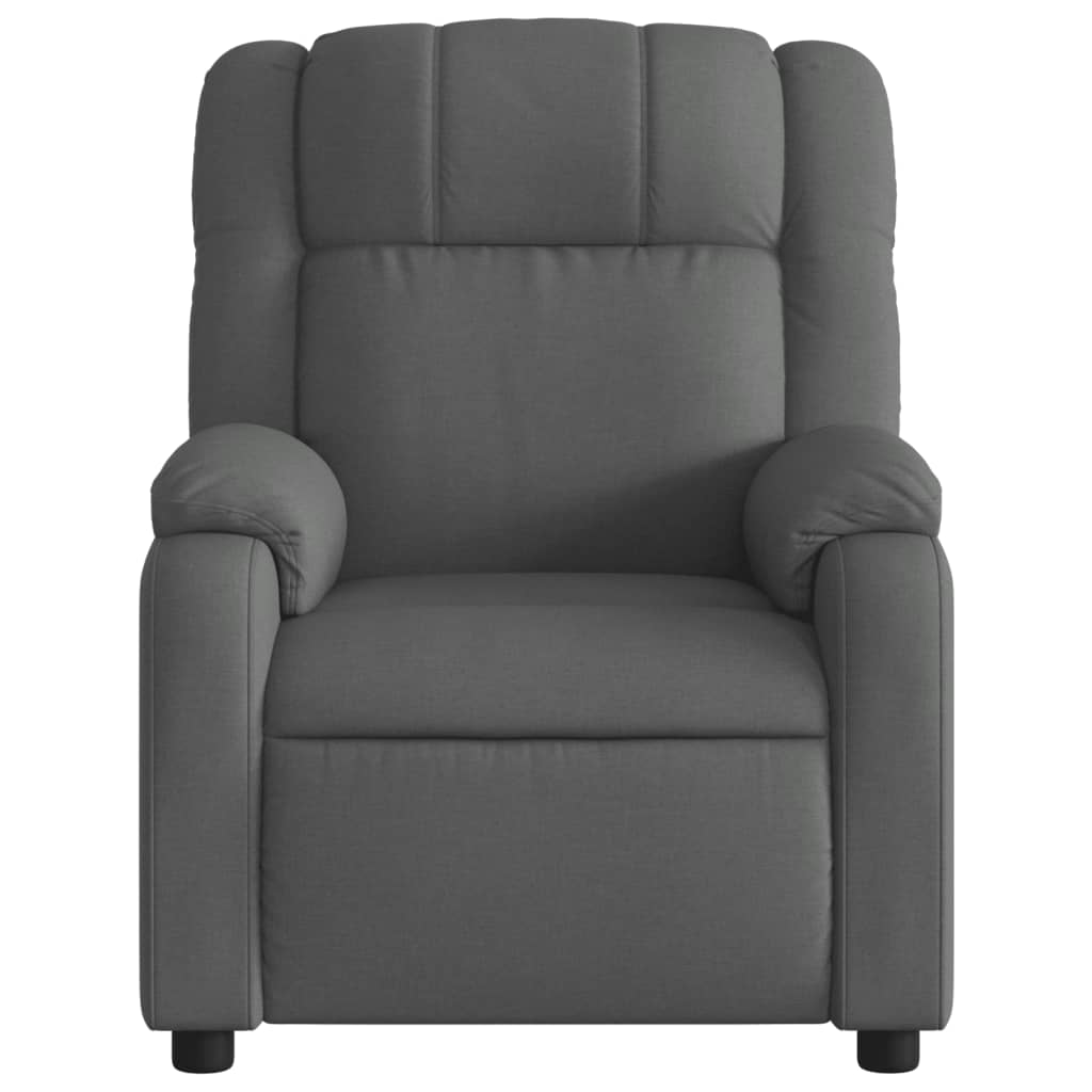 Fauteuil elektrisch verstelbaar stof donkergrijs