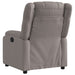 Fauteuil verstelbaar elektrisch stof taupe