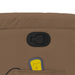 Sta-op-massagestoel verstelbaar stof bruin