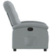 Relaxfauteuil lichtgrijze stof