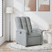 Relaxfauteuil lichtgrijze stof
