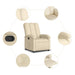 Relaxfauteuil Crème Stof