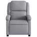 Relaxfauteuil lichtgrijze stof