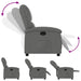 Relaxfauteuil donkergrijze stof