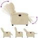 Relaxfauteuil crème stof