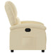 Relaxfauteuil crème stof