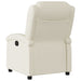 Relaxfauteuil crèmekleurig kunstleer