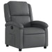 Relaxfauteuil grijs kunstleer