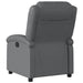 Relaxfauteuil grijs kunstleer