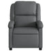 Relaxfauteuil grijs kunstleer