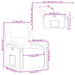 Relaxfauteuil grijs kunstleer