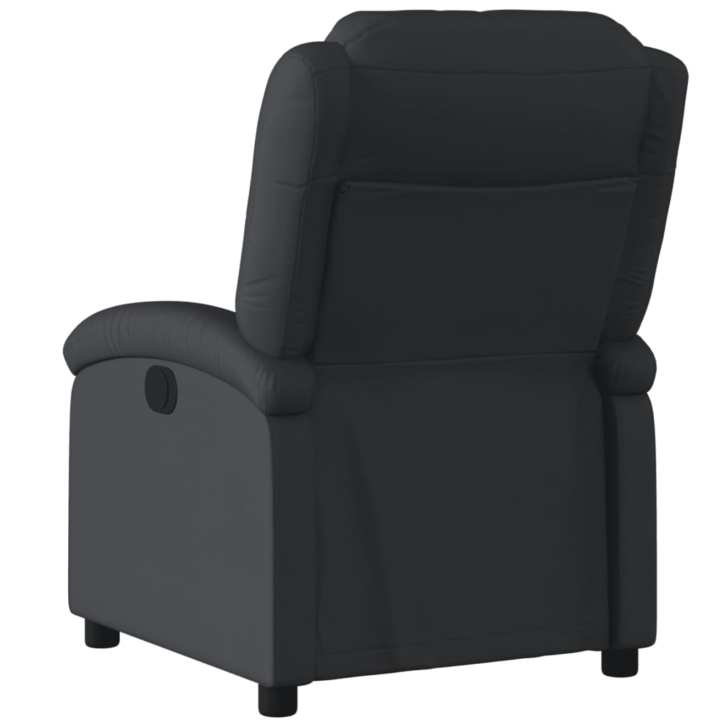 Relaxfauteuil Zwart Echt Leer