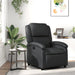 Relaxfauteuil Zwart Echt Leer