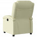 Relaxfauteuil crèmekleurig echt leer