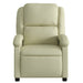 Relaxfauteuil crèmekleurig echt leer