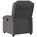 Relaxfauteuil Grijs Echt Leer
