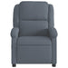 Relaxfauteuil Donkergrijs Fluweel
