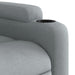 Relaxfauteuil lichtgrijze stof