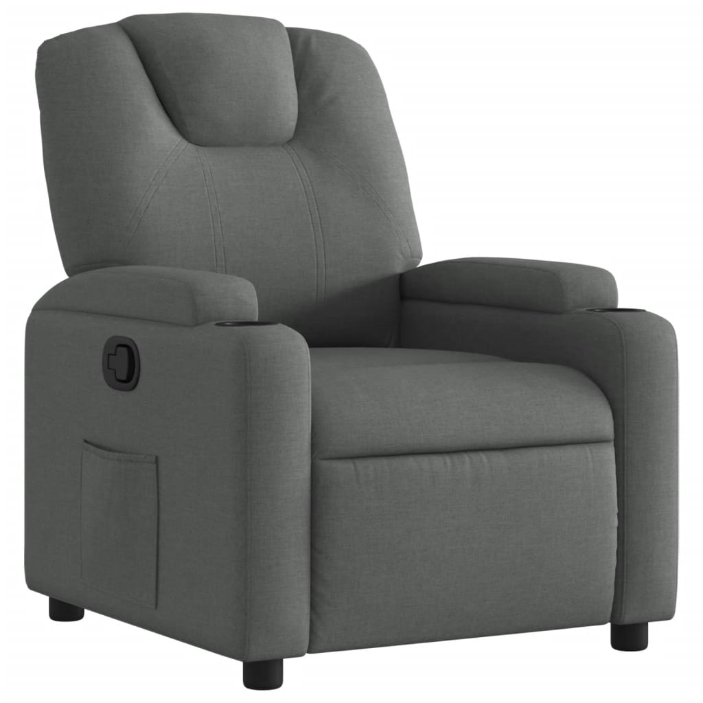 Relaxfauteuil Donkergrijze Stof 1