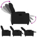 Relaxfauteuil Zwarte Stof