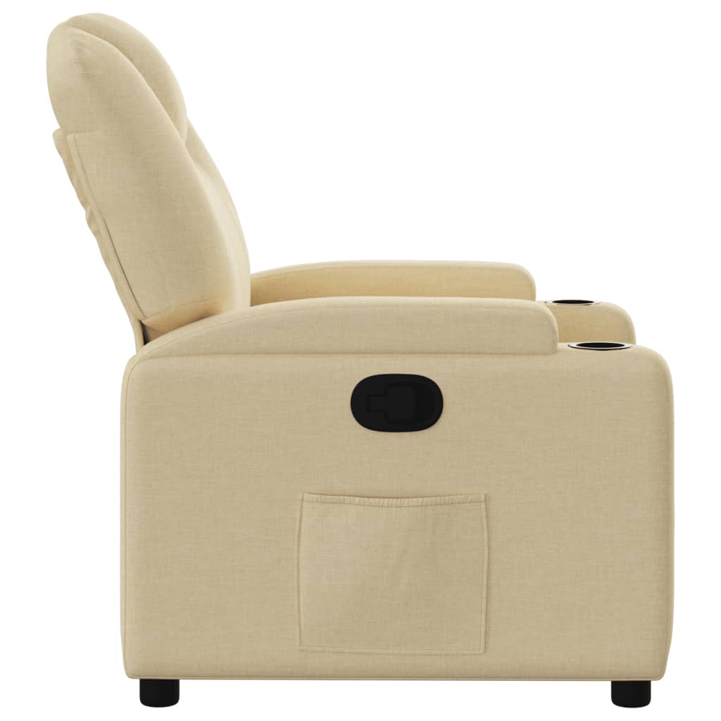 Relaxfauteuil Crème Stof
