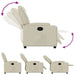 Relaxfauteuil Crème Kunstleer