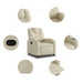 Relaxfauteuil Crème Kunstleer