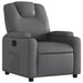 Relaxfauteuil grijs kunstleer