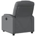 Relaxfauteuil grijs kunstleer