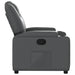 Relaxfauteuil grijs kunstleer