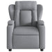 Relaxfauteuil lichtgrijze stof