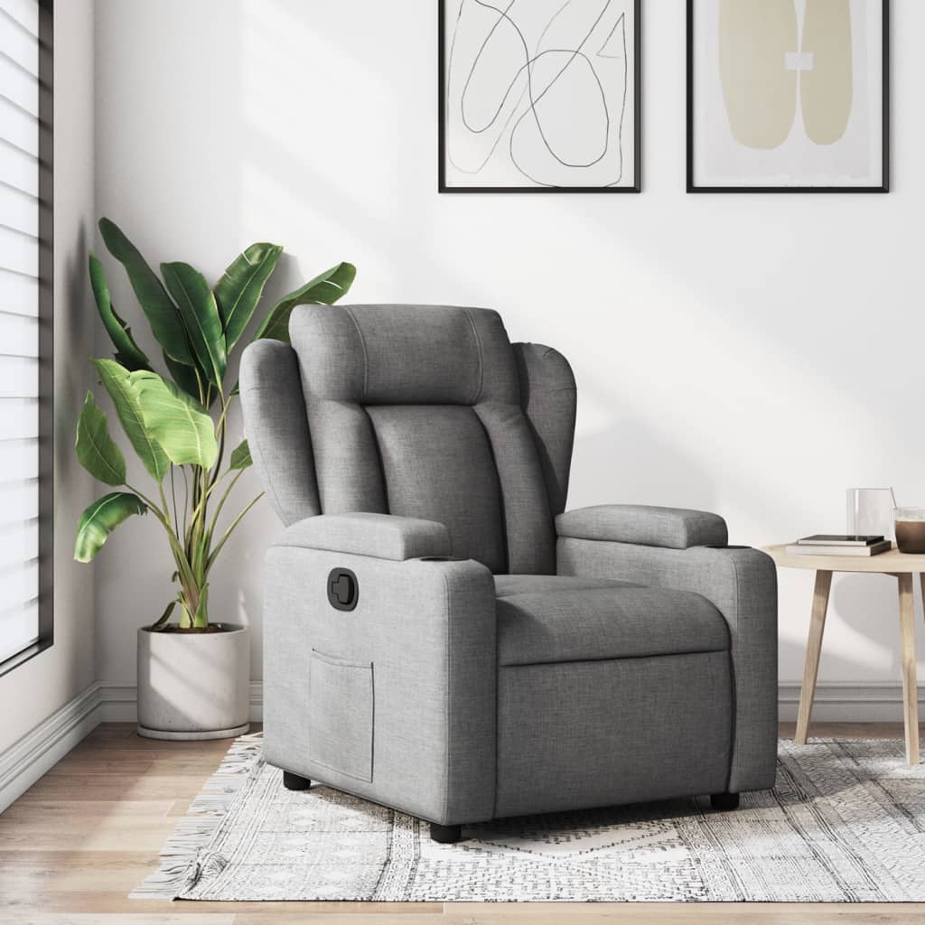 Relaxfauteuil Donkergrijze Stof 1