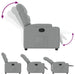 Relaxfauteuil lichtgrijze stof
