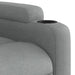 Relaxfauteuil lichtgrijze stof