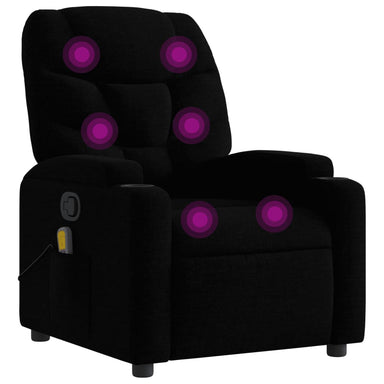 Massagestoel met zwarte stof