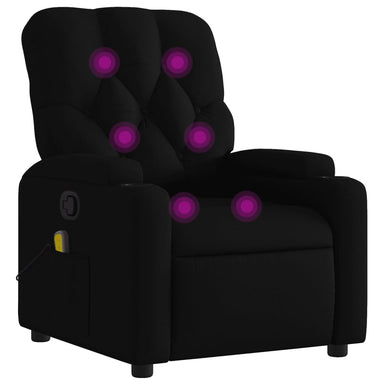 Massagestoel met zwarte stof