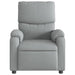 Relaxfauteuil lichtgrijze stof