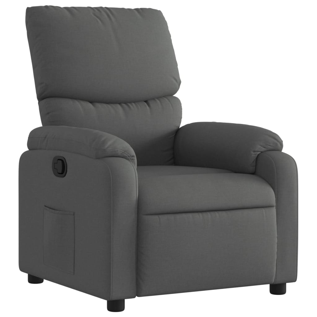 Relaxfauteuil Donkergrijze Stof 1
