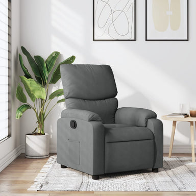 Relaxfauteuil Donkergrijze Stof 1