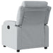 Relaxfauteuil lichtgrijze stof