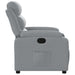 Relaxfauteuil lichtgrijze stof