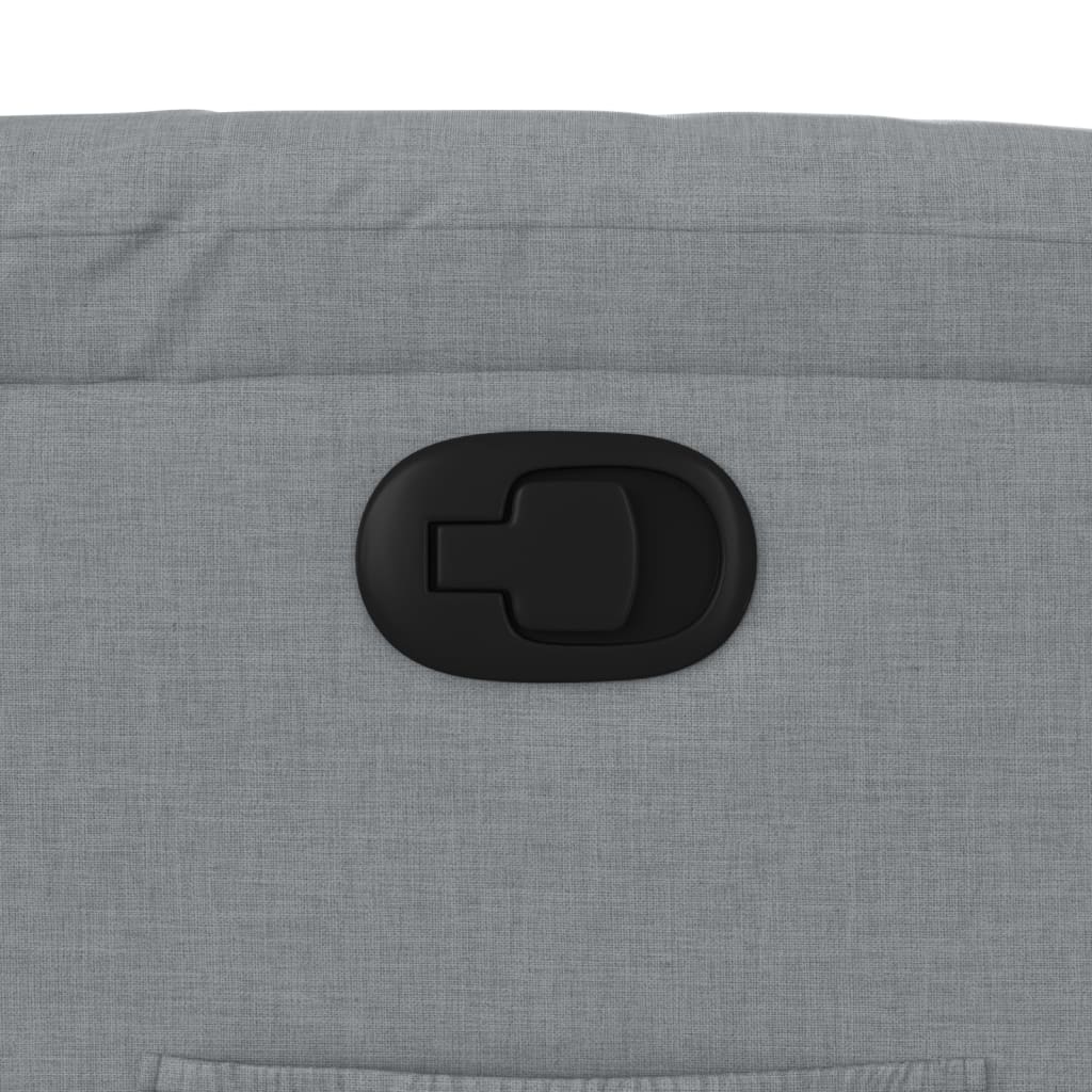 Relaxfauteuil lichtgrijze stof