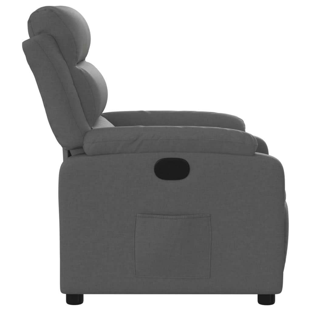 Relaxfauteuil Donkergrijze Stof 1
