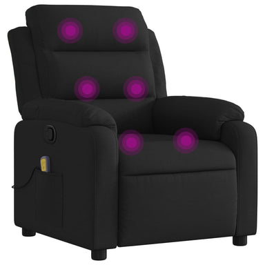 Massagestoel met zwarte stof