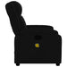 Massagestoel met zwarte stof